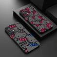 thumbnail image 4 of Bonita funda de teléfono Sanrio Hello Kitty para Samsung S24, S23, S22, S21, S20 FE, S10, S9 Plus, Ultra Pro, 5G, translúcida esmerilada, 4 of 5