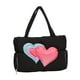 thumbnail image 2 of Bolso de mano para mujer, con botones a presión, estilo hobo, ligero, de nailon Negro, 2 of 9