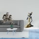 thumbnail image 2 of Escultura Moderna De Búho Y Estatua De Dama Tribal Africana, Adorno De Mesa Para Sala De Estar, Oficina, Gabinete, Decoración, Artesanía Hecha A Mano, Pieza De Arte Coleccionable., 2 of 8