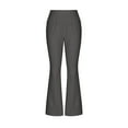 thumbnail image 6 of gbyLJF Womens Bootcut Yoga Pants with Pockets Soft Elastic Waist Leggings Stretchy Sweatpant Outdoor Athletic Pants Gray XS, 6 of 7