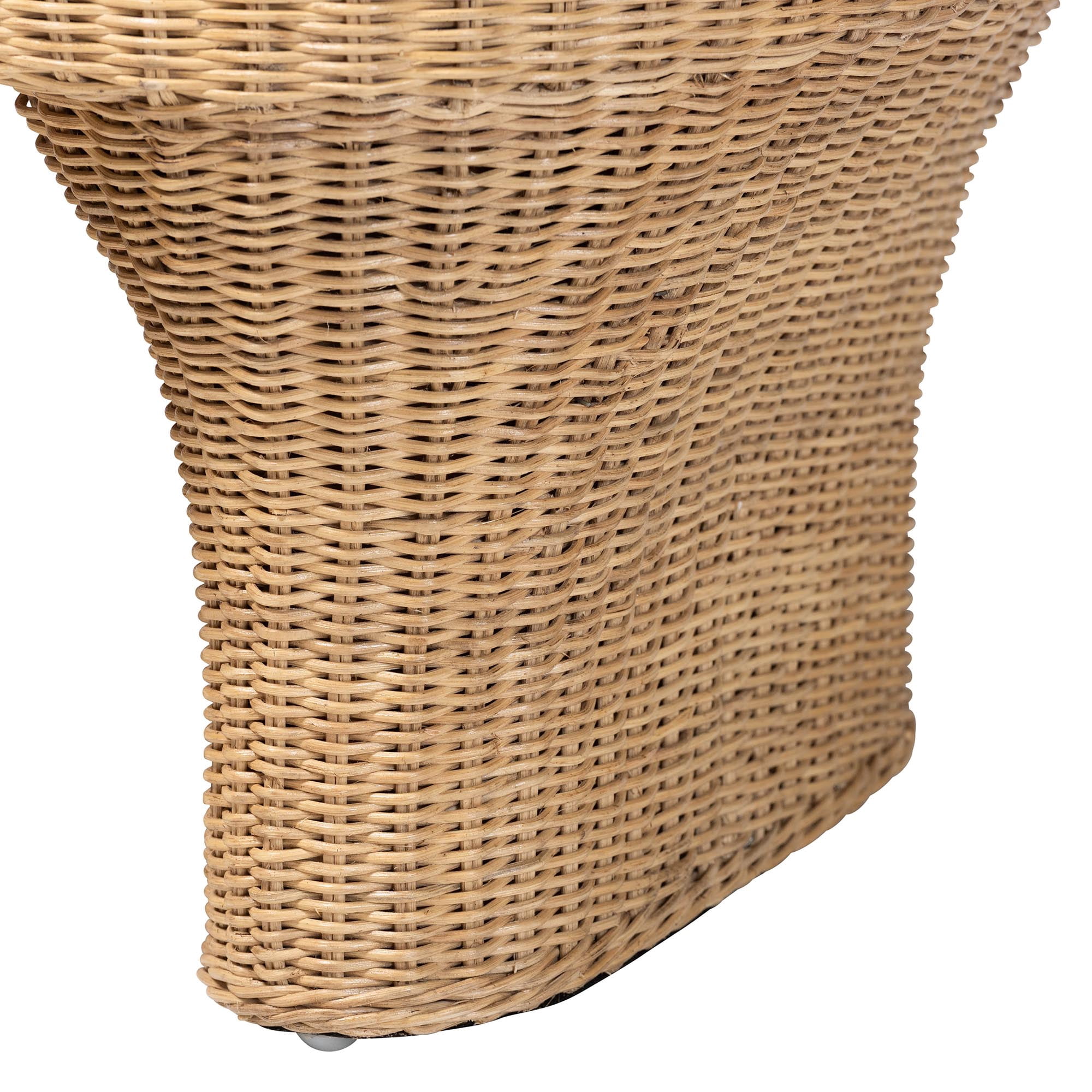 bali & pari Canika Boho Coffee Table, Natural Rattan