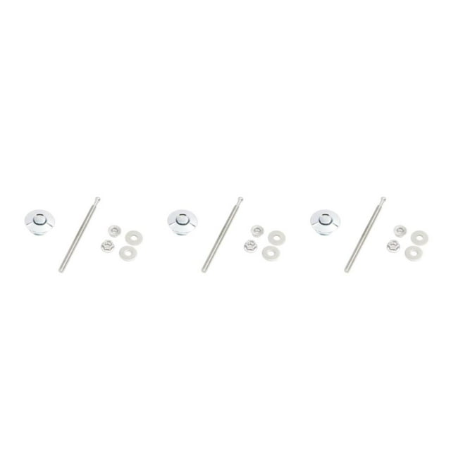 Transemion Car Modification Lightweight And Stylish Hood Lock Multiple Options Available Electroplated silver DP17-32 3Set
