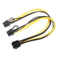 thumbnail image 1 of 2x PCI- de 8 Pines a Doble Tarjeta de Vídeo de 8 () Pines Adaptador Divisor en Y Cable de Alimentación CUTICAT Cable divisor PCI Express, 1 of 8