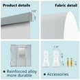 thumbnail image 5 of MING CHEN Motorized Roller Shade with Valance, 100% Blackout Motorized Blinds, Waterproof and UV Protection, Work with Alexa, Google (66"Wx72"H, Light Grey), 5 of 6