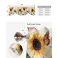 thumbnail image 5 of Tie Up Valance Curtain for Kitchen,Spring Farm Sunflower on Vintage Letter Rod Pocket Short Curtains Adjustable Tie-Up Shade Valances,American Pastoral Plant Window Treatment for Bathroom Living Room, 5 of 8