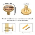 thumbnail image 3 of Kitchen Cabinet Knobs Cabinet Handles 1.25 inch Diameter Zinc Alloy Geometric Bohemia Africa 4 Pack, 3 of 9