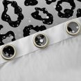 thumbnail image 4 of Feelyou Leopard Print Black Out Curtains, Grey Diamond Curtains Pack of 2 (42x63 Each), 4 of 6