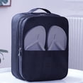 thumbnail image 1 of Xihbxyly Bolsa de Viaje para Zapatos, Diseño de Tres Capas, Malla Transpirable, Solución Versátil para Guardar Zapatos, Cosméticos, Artículos Varios, Baño, Viajes, 29 X 22 X 13 Cm., 1 of 2