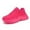 Rose Red, variant on GHFKKB Women's Thick Bottom Slope Heel Sports Shoes Fashion Mesh Height Increasing Sports Shoes