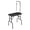 Black, variant on VEVOR Pet Grooming Table Two Arms with Clamp, 46'' Dog Grooming Station, Foldable Pets Grooming Stand for Medium and Small Dogs, Free No Sit Haunch Holder with Grooming Loop, Bearing 330lbs