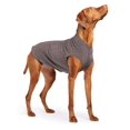 thumbnail image 2 of Gold Paw Stretch Fleece Dog Coat Stretchy Pet Sweater Machine Washable Pullover For Winter And Fall Charcoal 18, 2 of 3