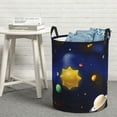 thumbnail image 6 of Fotbe Solar System Pattern Laundry Basket with Handles, Waterproof Large Laundry Hamper, Wash Bag for Corner Dorm, Rolling Laundry Basket with Handles-Small, 6 of 6