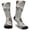 Grey and Gold Marble Pattern, variant on Green and Gold Marble Pattern Men's Mid-calf Crew Socks, Everyday Trainer Socks with Reinforced Heel & Toe, Soft Stretchy Gifts Ideas for Men Adults