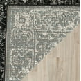 thumbnail image 6 of SAFAVIEH Evoke Ronald Bordered Area Rug, Charcoal/Ivory, 3' x 3' Round, 6 of 10