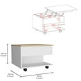 thumbnail image 4 of Modern Style Freestanding - Lift Top and Open Shelving - Primary Living Space - Spacious Display Surface, 4 of 4