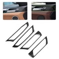 thumbnail image 4 of Decoración de la manija de la puerta interior, 4 unids/set Marco de la manija de la puerta interior del coche Ajuste de la cubierta del patrón de roble apto para X3 F25 2014-2017, 4 of 5
