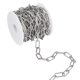 thumbnail image 5 of 304 Stainless Steel Paperclip Chains Drawn Elongated Cable Chains Unwelded with Spool Stainless Steel Color 17x7x1.6mm about 16.4 Feet(5m)/roll, 5 of 9