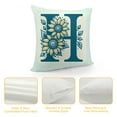 thumbnail image 4 of COMIO Alphabet Decorative Pillow Covers, Custom Monogram Letter with Sunflowers Name Square Cushion Covers Decorative Home Decor for Sofa Couch Chair Car - Personalized Name Throw Pillow Cover White, 4 of 5