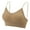 Khaki, variant on 5 Pack V Neck Cami Bra Seamless Padded Bralette Straps Sleeping Bra for Women Girls (XL, 5 Colors)