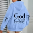thumbnail image 4 of God Is Still Writing Your Story Hoodies for Women Long Sleeve Christian Hooded Sweatshirt with Pockets Pullover Tops, 4 of 6