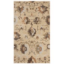SAFAVIEH Florenteen Franklin Abstract Floral Area Rug, Ivory/Brown, 3' x 5'