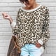 thumbnail image 2 of Qarigey Jersey de leopardo Sexy de otoño para mujer, sudadera de mezcla de algodón para acampar, senderismo y viajar, ropa de fiesta, regalo Prendas para la parte del cuerpo, 2 of 5