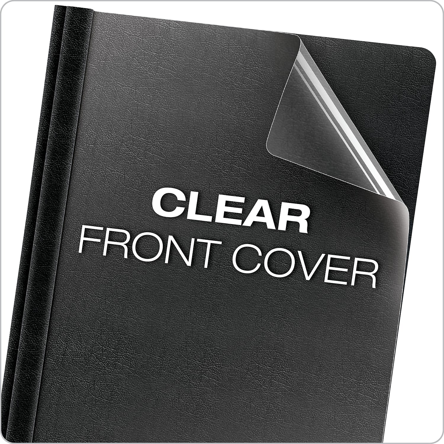 Oxford, OXF58804, Premium Clear Front Report Covers, 25 / Box, White,Clear  
