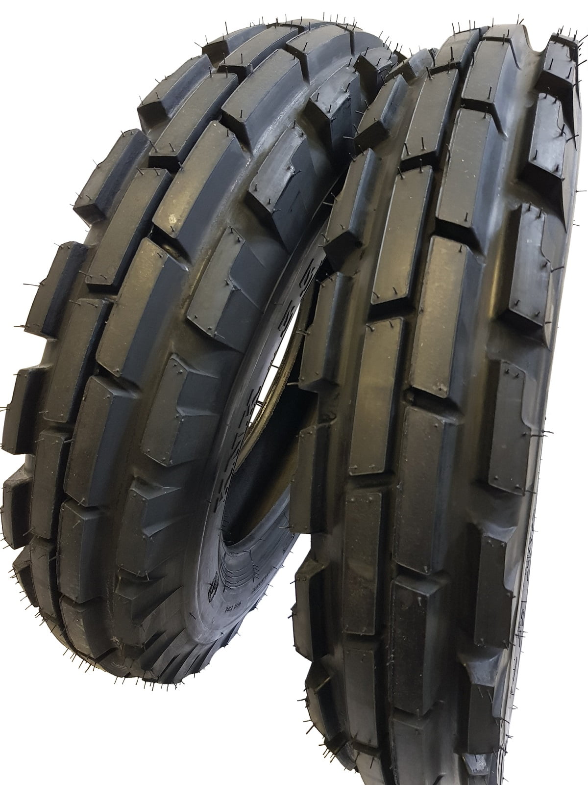(2 TIRES + 2 TUBES) 6.5016 8 PLY KNK33 3Rib Farm Tractor Tires W/Tube
