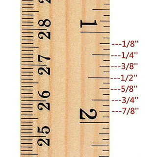 Rulers 10 Pack - Rulers 12 Inch, Rulers for Kids Great for School,  Classroom - Wooden Ruler for Home and Office
