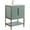 Mint Green, variant on Fine Fixtures Serenity 24 in. W x 18 in. D x 33.5 in. H Bathroom Vanity in Black Matte with Ceramic Sink Top in White with Satin Brass Hardware