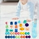thumbnail image 4 of Xihbxyly Juego de Cuentas con Cuentas de Colores Brillantes y Cuerda para Atar, Rompecabezas para Educación Temprana, Divertido y Estimulante Aprendizaje, Portátil y Fácil de Jugar, Material de Mader, 4 of 5