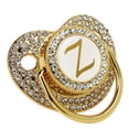 thumbnail image 3 of Chupete Baby Bling con clip dorado y letra curvada con funda antipolvo para recién nacidos (letra Z), 3 of 14