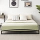 thumbnail image 4 of 6-pulgada heavy duty queen negra metal platform marco de cama con arch design, easy to assemble, strong bearing capacity, under cama almacenamiento, no box spring required, 4 of 8