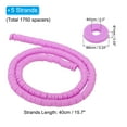 thumbnail image 2 of Unique Bargains 6mm Polymer Clay Beads Spacer, 1750Pcs 5 Strands Round Flat Handmade Bead Spacer, Violet, 2 of 5