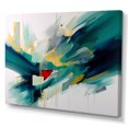 thumbnail image 2 of Designart "Motion Of Green And Gold In Geometric Design I" Modern Geometric Wall Art Prints, 2 of 7