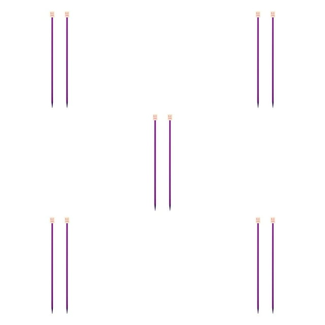 Guardoinrt Color Random Straight Knitting Needles Sweater Scarves Portable Weaving Needle DIY Crafting Needleworking Equipment 35cm 5.0mm 5Set