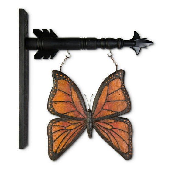 12 Inch Orange and Black Resin Butterfly Arrow Replacement Easy Convenient Interchangeable Decoration
