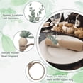 thumbnail image 4 of Napkin Rings Set Of 12 Rustic Eucalyptus Wooden Napkin Rings Boho Leaf Wood Bead Farmhouse Napkin Ring Holder, 4 of 5