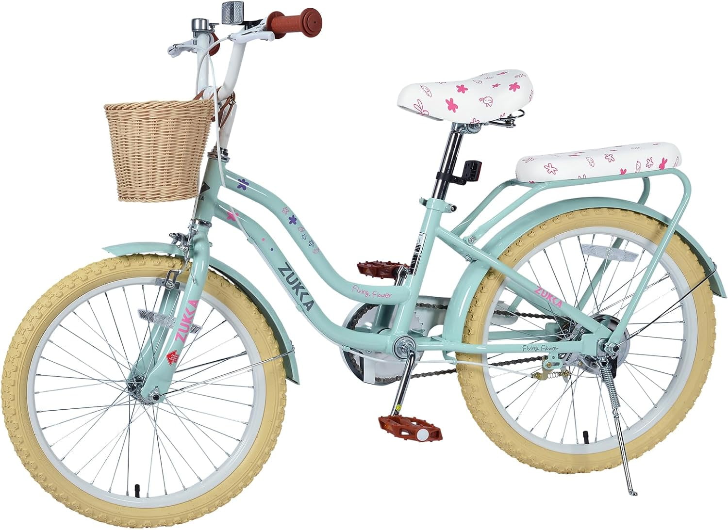 Ambifirner 20 Inch BMX Style Bike, Hi-Ten Carbon Steel Frame with Front V-Brake & Rear Coaster Brake, Easy Assembly, Adjustable Seat for Learning Riders (Blue)