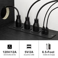 thumbnail image 5 of Mueble De Televisión 70 De Pared Flotante FABATO con 4 Conexiones, 5 of 5