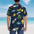 thumbnail image 6 of Naloa Funny Spaceships Authentic Hawaiian Shirt, Men's Tropical Aloha Shirt for Summer Parties Vacations - Small, 6 of 9