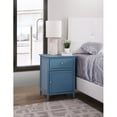 thumbnail image 2 of Xukmct 1 Drawer Nightstand with 1 Door Cabinet, Beside Table for Home, Bedroom, Office, Blue, 2 of 4