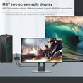 thumbnail image 2 of Divisor de Concentrador 8K DP 1.4 MST, Convertidor de Video DP a DP+HDMI 1 en 2 Salidas con Función MST, Compatible con Extender y Modo Espejo, (Solo PC con Windows), 2 of 7
