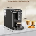 thumbnail image 5 of 2025 New Fully Automatic Espresso Machine,Coffee Maker With 20 Bar, Milk System, 7 Coffee Varieties, Intuitive Touch Display, With Auto Clean Filter for Cappuccino, Latte, Espresso Maker, 5 of 7