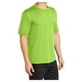 thumbnail image 4 of Mafoose Men's Active T Shirts Crew Neck High Visible Sun Protection Cool Dry Fit Athletic Workout Running T-Shirts Lime Shock S, 4 of 8
