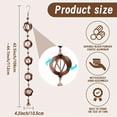 thumbnail image 4 of CSChome Hanging Rain Chain Hanging Rain Chain Rotating Hollow Beads Decor Exquisite Bell Metal Drainage Pendant, 4 of 7