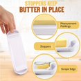 thumbnail image 4 of JUNZHIDAO Kitchen Butter Dish with Lid and Knife - Transparent Butter Keeper Clear, 4 of 7