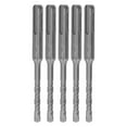 thumbnail image 1 of 5 brocas para martillo rotatorio con punta de carburo cementado, espiral de 2 flautas, broca de impacto para ladrillo y piedra, 110 mm, 6 mm/0,24 pulgadas de diámetro abierto., 1 of 14