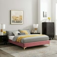thumbnail image 3 of Modway Sutton Queen Performance Velvet Bed Frame in Dusty Rose, 3 of 7