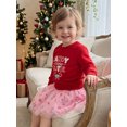 thumbnail image 3 of Cjfdfy Toddler Baby Girl Christmas Outfit Candy Cane Cutie Long Sleeve Sweatshirt And Pink Tutu Skirt Cute My First Christmas Warm Fall Winter Clothes 6M-4Y, 3 of 9
